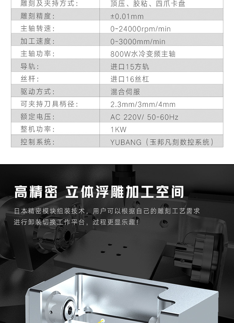 玉石雕刻机参数